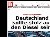 Bild zum Artikel: Das BILD-Manifest - Deutschland sollte stolz auf den Diesel sein!