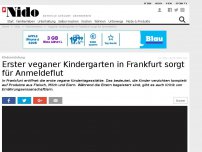 Bild zum Artikel: Kindererziehung: Erster veganer Kindergarten in Frankfurt sorgt für Anmeldeflut