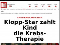 Bild zum Artikel: Liverpools Mo Salah - Klopp-Star zahlt Kind die Krebs-Therapie