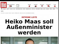 Bild zum Artikel: Interne Liste - Heiko Maas soll Außenminister werden