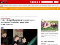 Bild zum Artikel: Attacken nehmen zu - Polizei warnt: Einige Migrantengruppen werden immer „deutschenfeindlicher“ gegenüber Einsatzkräften