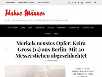 Bild zum Artikel: Merkels neustes Opfer: Keira Gross (14) aus Berlin. Mit 20 Messerstichen abgeschlachtet