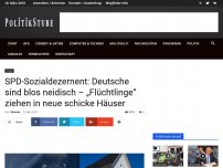 Bild zum Artikel: SPD-Sozialdezernent: Deutsche sind blos neidisch – „Flüchtlinge“ ziehen in neue schicke Häuser