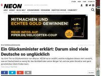 Bild zum Artikel: Drei Schlüsselelemente: Ein Glücksminister erklärt: Darum sind viele Deutsche so unglücklich