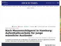 Bild zum Artikel: Nach Massenschlägerei in Hamburg: Aufenthaltsverbote für junge männliche Ausländer