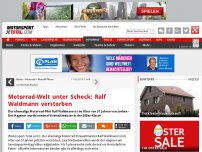 Bild zum Artikel: Motorrad-Welt unter Schock: Ralf Waldmann verstorben