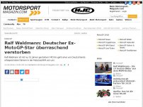 Bild zum Artikel: MotoGP - Ralf Waldmann: Deutscher Ex-MotoGP-Star überraschend verstorben