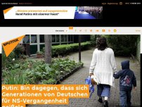 Bild zum Artikel: Putin: Bin dagegen, dass sich Generationen von Deutschen für NS-Vergangenheit geißeln