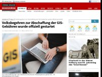 Bild zum Artikel: Volksbegehren zur Abschaffung der GIS-Gebühren wurde offiziell gestartet