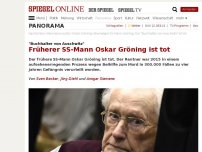 Bild zum Artikel: 'Buchhalter von Auschwitz': Früherer SS-Mann Oskar Gröning ist tot