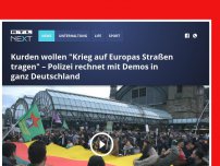 Bild zum Artikel: Kurden wollen 'Krieg auf Europas Straßen tragen' – Polizei rechnet mit Demos in ganz Deutschland