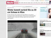 Bild zum Artikel: Es ist nicht vorbei: Winter kommt zurück! Bis zu 30 cm Schnee in Wien