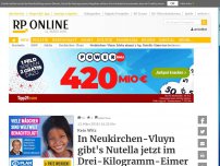 Bild zum Artikel: Kein Witz - In Neukirchen-Vluyn gibt's Nutella jetzt im 3-Kilo-Eimer