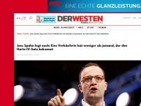 Bild zum Artikel: Tafeln: Jens Spahn legt nach: Eine Verkäuferin hat weniger als jemand, der den Hartz-4-Satz bekommt