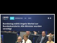 Bild zum Artikel: Bundestag wählt Angela Merkel zur Bundeskanzlerin