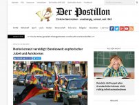 Bild zum Artikel: Merkel erneut vereidigt: Bundesweit euphorischer Jubel und Autokorsos