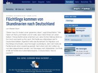 Bild zum Artikel: Flüchtlinge kommen von Skandinavien nach Deutschland