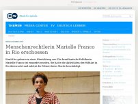 Bild zum Artikel: Menschenrechtlerin Marielle Franco in Rio erschossen