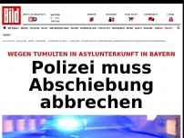 Bild zum Artikel: Tumulte in Asylunterkunft - Polizei muss Abschiebung abbrechen