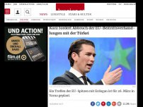 Bild zum Artikel: Kurz fordert Abbruch der EU-Beitrittsverhandlungen mit der Türkei