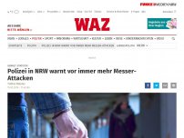 Bild zum Artikel: Gewalt-Statistik: Polizei in NRW warnt vor immer mehr Messer-Attacken