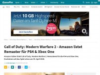 Bild zum Artikel: News: Call of Duty: Modern Warfare 2 - Amazon listet Remaster für PS4 & Xbox One
