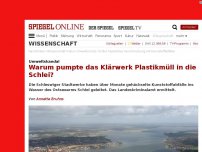 Bild zum Artikel: Ostseearm: Behörden rätseln über Plastik-Verschmutzung der Schlei