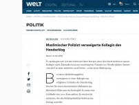 Bild zum Artikel: Muslimischer Polizist verweigerte Kollegin den Handschlag