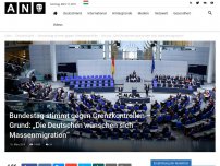 Bild zum Artikel: Bundestag stimmt gegen Grenzkontrollen – Grund: „Die Deutschen wünschen sich Massenmigration“