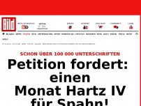 Bild zum Artikel: 100 000 Unterschriften - Petition fordert: ​einen Monat Hartz IV für Spahn!