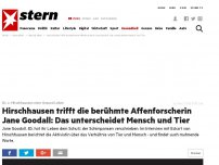 Bild zum Artikel: Dr. v. Hirschhausens stern Gesund Leben: Hirschhausen trifft die berühmte Affenforscherin Jane Goodall: Das unterscheidet Mensch und Tier