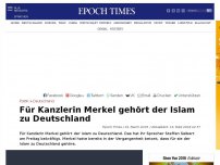 Bild zum Artikel: Für Kanzlerin Merkel gehört der Islam zu Deutschland