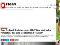 Bild zum Artikel: Ex-Grünen-Parteichef: Cem Özdemir im Interview: AfD? 'Das sind keine Patrioten, das sind Deutschland-Hasser'