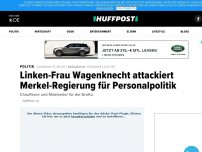 Bild zum Artikel: Linken-Frau Wagenknecht attackiert Merkel-Regierung für Personalpolitik