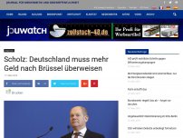 Bild zum Artikel: Scholz: Deutschland muss mehr Geld nach Brüssel überweisen