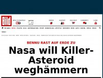 Bild zum Artikel: Bennu rast auf Erde zu - Nasa will Killer- Asteroid weghämmern