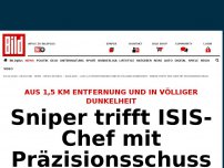 Bild zum Artikel: 1,5 Km Entfernung, Dunkelheit - Sniper trifft ISIS-Chef mit Präzisionsschuss