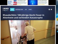 Bild zum Artikel: Rhauderfehn: 100-Jährige löscht Feuer in Altenheim und verhindert Katastrophe