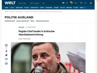 Bild zum Artikel: Pegida-Chef landet in britischer Abschiebeeinrichtung