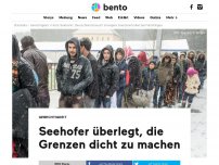 Bild zum Artikel: Seehofer überlegt, die Grenzen dicht zu machen