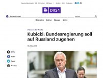 Bild zum Artikel: Deutschlandfunk | Nachrichten vertieft | Kubicki: Bundesregierung soll auf Russland zugehen