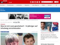 Bild zum Artikel: Chemnitz - Was ist mit Leon geschehen? - 12-Jähriger auf Schulweg verschwunden