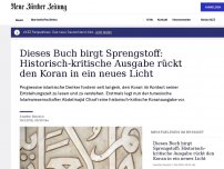 Bild zum Artikel: «Das berührt die Grundfesten des Islam»