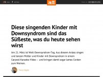 Bild zum Artikel: Diese singenden Kinder mit Downsyndrom sind das süßeste, was du heute sehen wirst