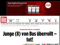 Bild zum Artikel: Unfall in Hennef - Junge (8) von Bus überrollt – tot!