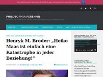 Bild zum Artikel: Henryk M. Broder: „Heiko Maas ist einfach eine Katastrophe in jeder Beziehung!“