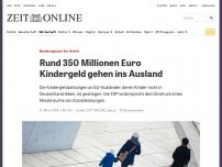 Bild zum Artikel: Bundesagentur für Arbeit: Rund 350 Millionen Euro Kindergeld gehen ins Ausland