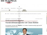 Bild zum Artikel: Vertrauenswürdigster Nachrichtenmoderator ist Claus Kleber