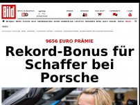 Bild zum Artikel: 9656 Euro Prämie - Rekord-Bonus für Schaffer bei Porsche
