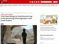 Bild zum Artikel: Trotz Exportstopp im GroKo-Vertrag - Bundesregierung genehmigt Rüstungsexport nach Saudi-Arabien